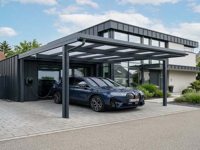Maßgefertigter Aluminium-Carport in Homberg (Efze)